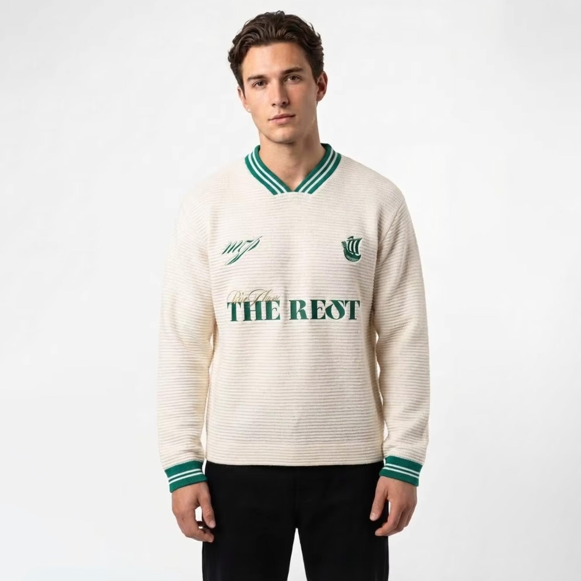 Above The Rest – Off White Knit Jersey