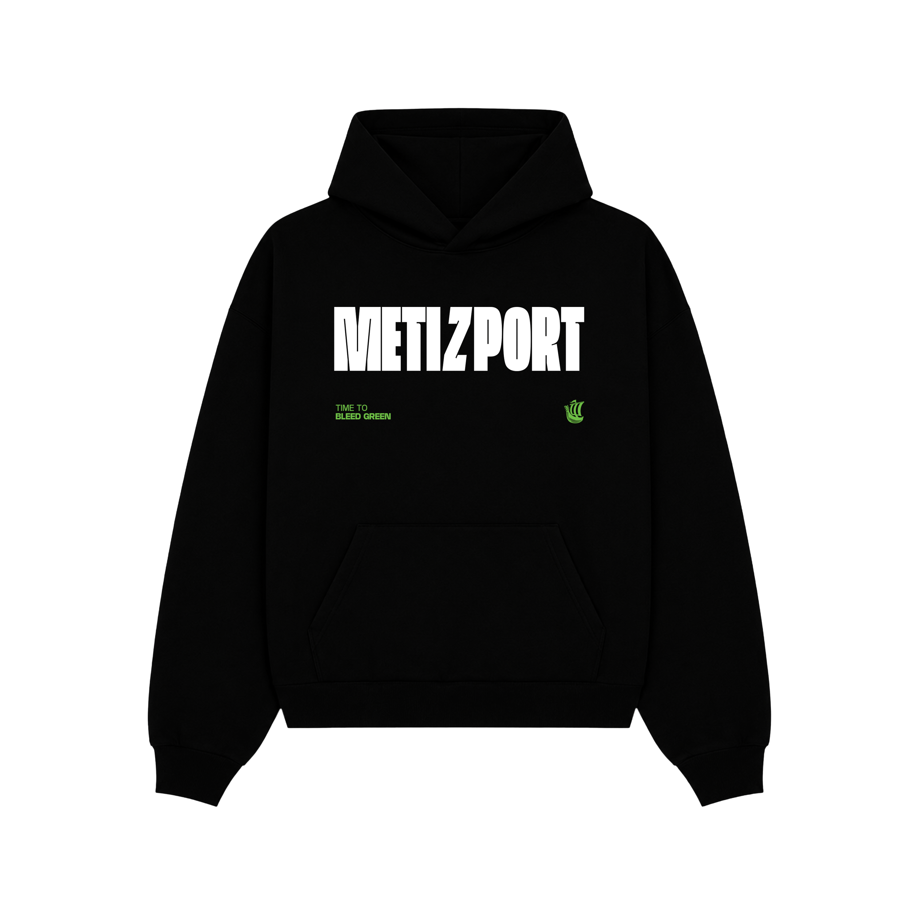 Time to Bleed Green Hoodie