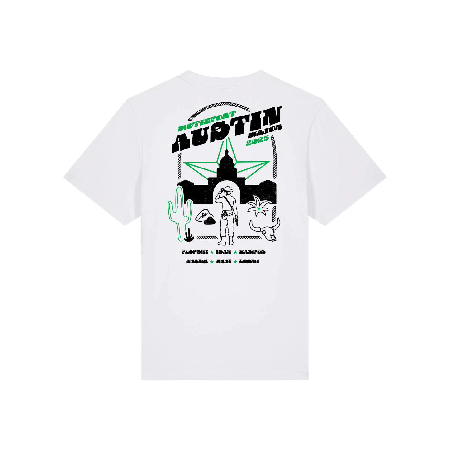 Austin Major Tee White